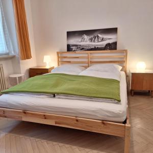 Ένα ή περισσότερα κρεβάτια σε δωμάτιο στο apartment center pepi