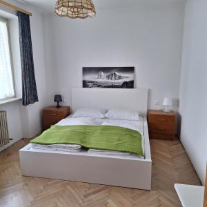 Ένα ή περισσότερα κρεβάτια σε δωμάτιο στο apartment center pepi