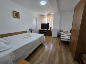 Postel nebo postele na pokoji v ubytování Vila Eliade