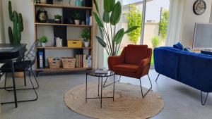 Χώρος καθιστικού στο Villa de l'Herm - ADRIAE Home