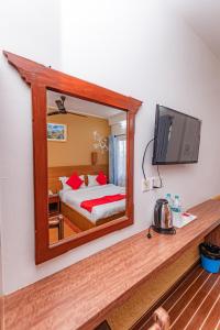 Letto o letti in una camera di Basundhara Resort Pokhara