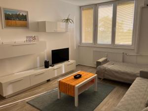 TV a/nebo společenská místnost v ubytování Primo Apartman