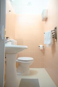 a bathroom with a toilet and a sink at A Ridosso dei Sassi in Matera +27 photos