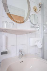 Koupelna v ubytování Gästehaus Maurer/Bader