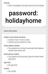 a screenshot of a postcard with the words passwordotechnology at Holiday Home in Gol
