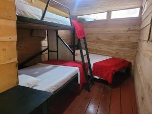 Postel nebo postele na pokoji v ubytování Cabañas el Portal