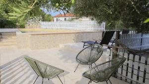 Balkón nebo terasa v ubytování Seaview Villa Anita with Two Apartments and private Pool