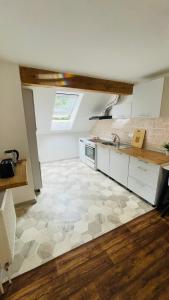 Kuchyň nebo kuchyňský kout v ubytování Orličky Apartments
