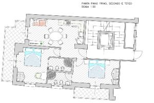 Půdorys ubytování Residenza Alba - Molveno