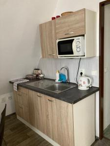 Kuchyňa alebo kuchynka v ubytovaní Apartmány Morávka