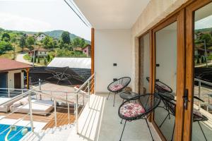 Nespecifikovaný výhled na hory nebo výhled na hory při pohledu z apartmánu