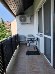 Balkón nebo terasa v ubytování Aloé Apartman Sopron