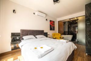 Postel nebo postele na pokoji v ubytování Relax Vučković + 30 fotografií