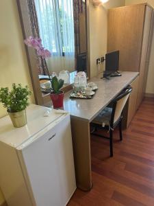 TV a/nebo společenská místnost v ubytování Hotel Raffaello Venice