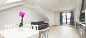 Televiisor ja/või meelelahutuskeskus majutusasutuses Luxurious and Modern 3b3b Apartment in Hammersmith