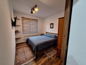 a bedroom with a bed and a window at Apartment Pirin in Bansko