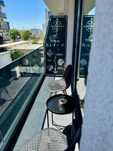 Balkón nebo terasa v ubytování Navis Mamaia Nord