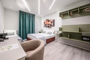 Postel nebo postele na pokoji v ubytování Affittacamere I Tesori di Modena