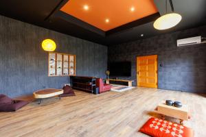 Coin salon dans l'établissement 一棟貸切の宿 夕凪 500平方米一日一組日本庭園 3名まで同一料金 最大14名様父母ヶ浜車で10分