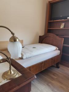 Postel nebo postele na pokoji v ubytování Gästehaus Hilda
