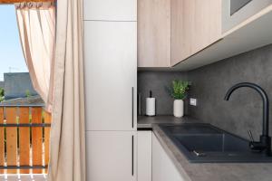 Kuchyň nebo kuchyňský kout v ubytování Mobile home Flora 2