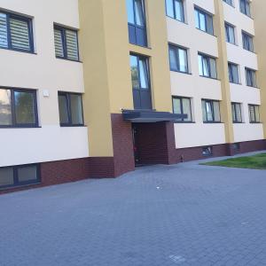 an outside view of a building at MALŪNO Calm Getaway SELF CHECK-IN in Klaipėda