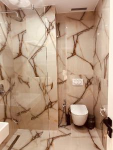 Koupelna v ubytování Azul Rooms Tirana