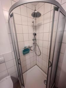 Et badeværelse på Ferienwohnung Zentrum - Albert