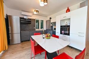 Η κουζίνα ή μικρή κουζίνα στο Apartman Mila +10 φωτογραφίες