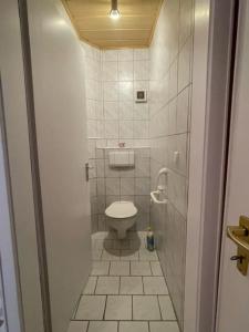 Koupelna v ubytování Moderne FeWo Julia im Fichtelgebirge, Nähe Bayreuth