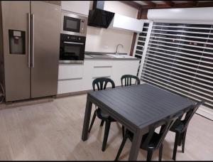 Dapur atau dapur kecil di T1 BIS RDC Carayou Marina Pointe du Bout