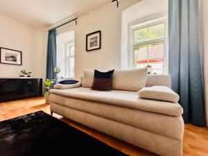 Posezení v ubytování Schöne Ferienwohnung