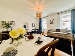 Posezení v ubytování Schöne Ferienwohnung