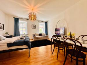 Posezení v ubytování Schöne Ferienwohnung