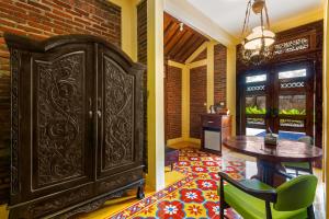 Coin salon dans l'établissement Bale Devata Resort