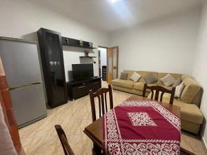 Kuchyň nebo kuchyňský kout v ubytování Center apartament