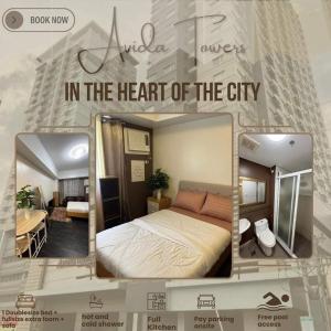 Una habitación de hotel con cama en el corazón de la ciudad. en budget staycation, en Davao City