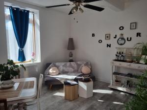 Posezení v ubytování Gîte de l'Orchidée
