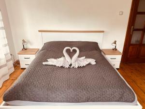 Postel nebo postele na pokoji v ubytování Apartmán Václavská 109
