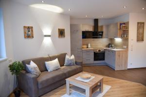 Una cocina o kitchenette en Mountain View Appartements mit Blick