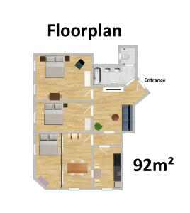 Plan piętra w obiekcie Central Design-Apartment next to Belvedere Castle
