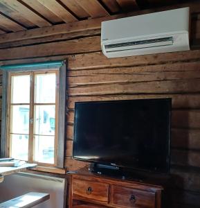 TV a/nebo společenská místnost v ubytování Lapinkylä