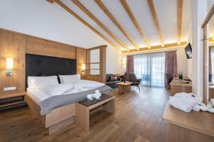 TV a/nebo společenská místnost v ubytování Hotel Langhof