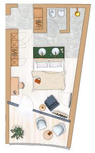 The floor plan of OLM Nature Escape - Eco Aparthotel