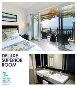Ένα ή περισσότερα κρεβάτια σε δωμάτιο στο Pearle Beach Resort & Spa