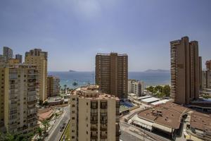 an aerial view of a city with tall buildings at Ametlla Mar Benidorm in Benidorm