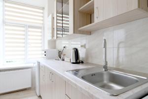 Η κουζίνα ή μικρή κουζίνα στο Deluxe Apartments D 25 +65 φωτογραφίες