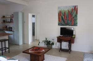 Et tv og/eller underholdning på Little Aloe Cottage