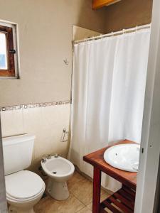 Et badeværelse på Apart Margarita Caviahue