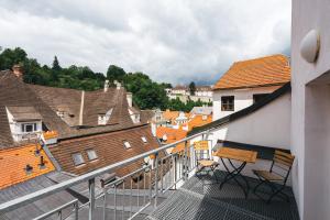 Utsikt mot fjell, enten fra hotellet eller fra et annet sted